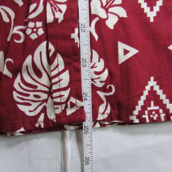 Roper Women's Small Sleeveless Tropics Snap Tank Top Shirt Red - Picture 4 of 4